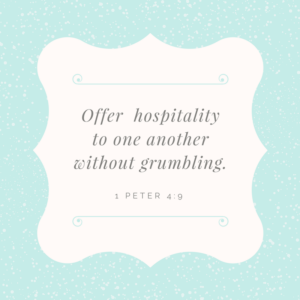 Grace in Imperfect Hospitality - Offer hospitality to one another without grumbling