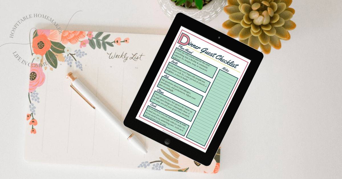 The Ultimate Dinner Guest Checklist