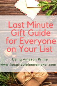 Last Minute Gift Guide for Everyone on Your List #HospitableHomemaker #Christmas #Gifts