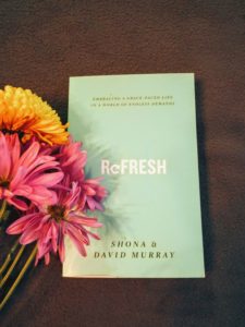 photo of Refresh book with flowers - avoiding burn out 