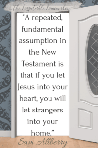 photo of open door with text overlay with sam allberry quote