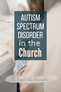 autism spectrum disorder in the church